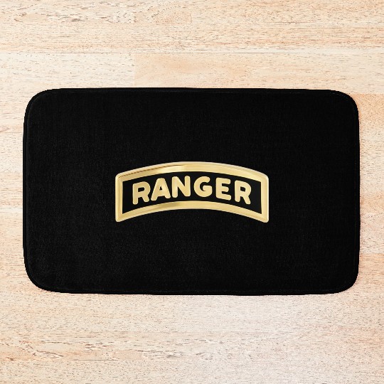 us army ranger tab enameled Bath Mats