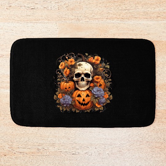 Indie skull design Halloween Gift Bath Mats