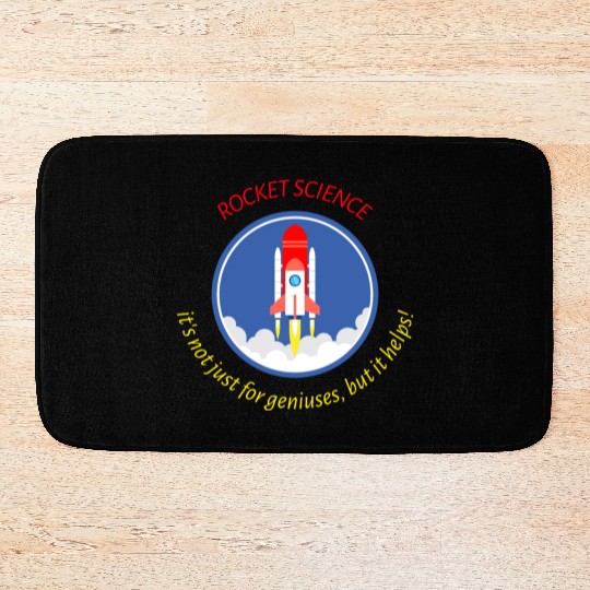Rocket Scientist Bath Mats