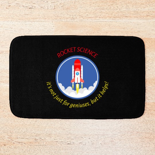 Rocket Scientist Bath Mats
