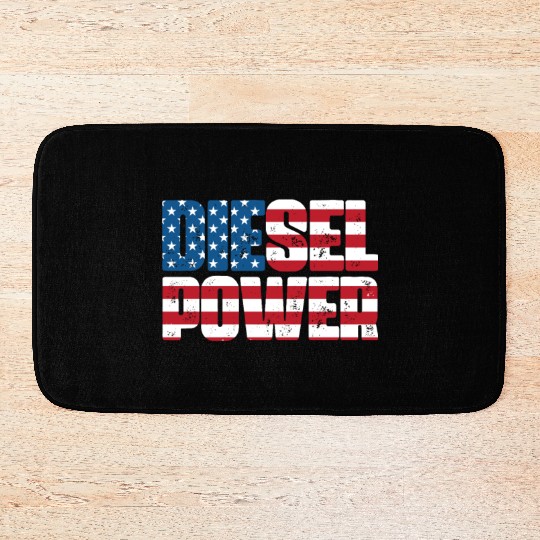 Diesel Power American Flag Bath Mats