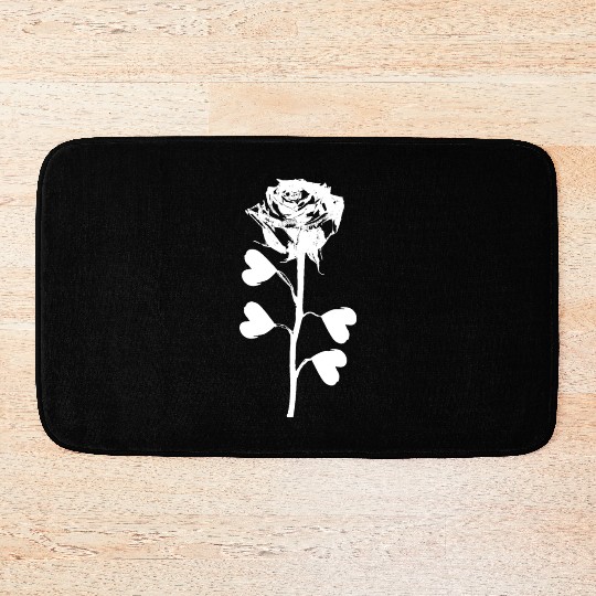 Lotus white Bath Mats