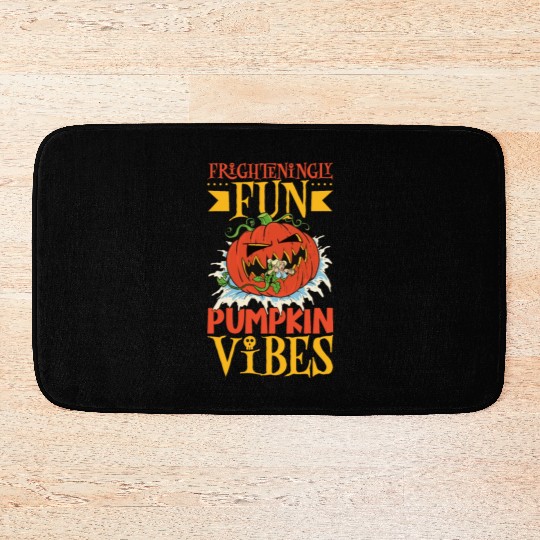 Scary Pumpkin Halloween Costume Autumn Fall Gift Bath Mats
