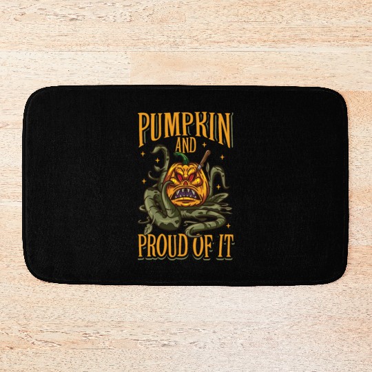 Scary Pumpkin Halloween Costume Autumn Fall Gift Bath Mats