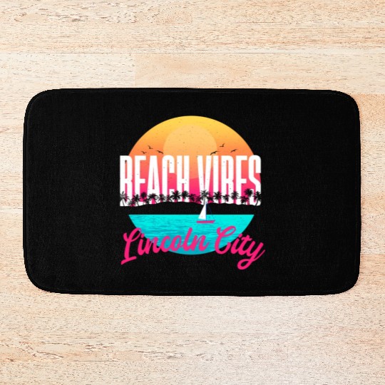 Beachs Lincoln City Summer Oregon Tropical Beach Bath Mats