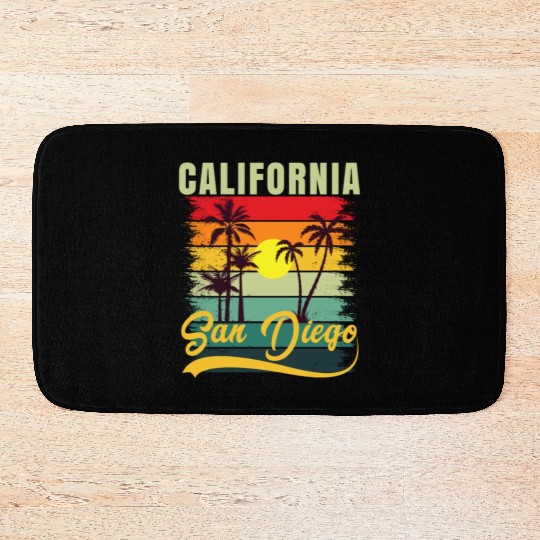 Friends Summer Travel Family Vacation san diego Bath Mats