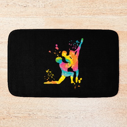 Ballet Dance Couple Woman Ballerina Bath Mats