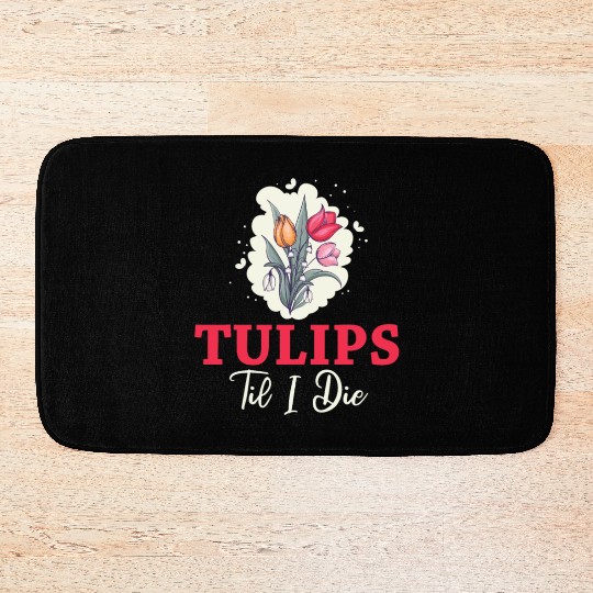 Tulip Gardening Tulips Bath Mats