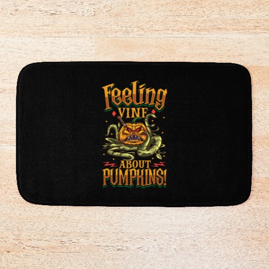 Scary Pumpkin Halloween Costume Autumn Fall Gift Bath Mats