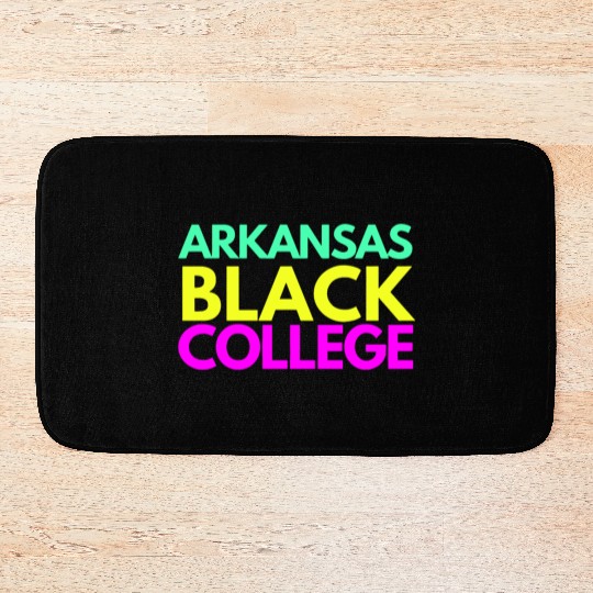 Arkansas Yellow Black College Bath Mats (Invest Edt)