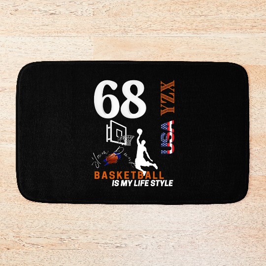Basketball is my lifestyle Bath Mats