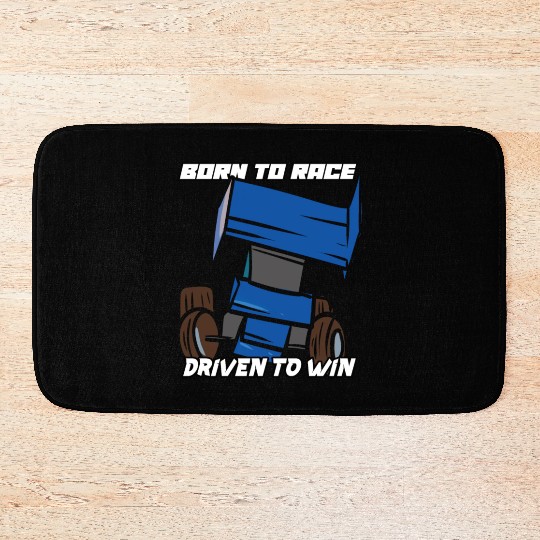 Sprint Car Mom Dirt Track Racing Racing Race Day Bath Mats