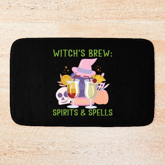 Witch's Brew: Spirits & Spells Bartender Halloween Bath Mats