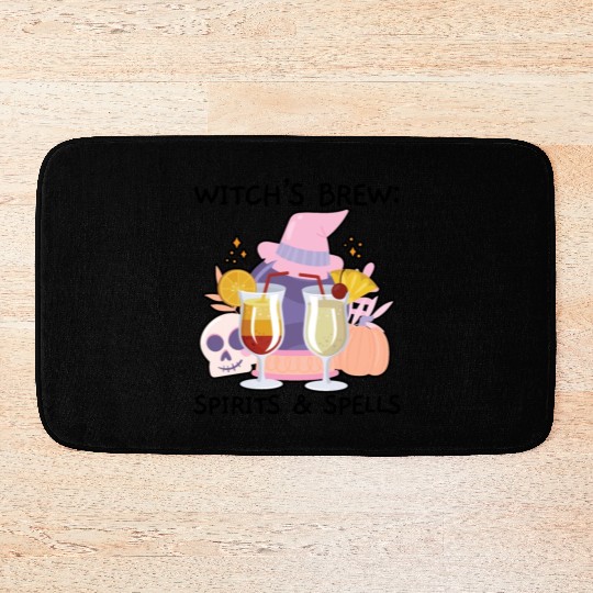 Witch's Brew: Spirits & Spells Bartender Halloween Bath Mats