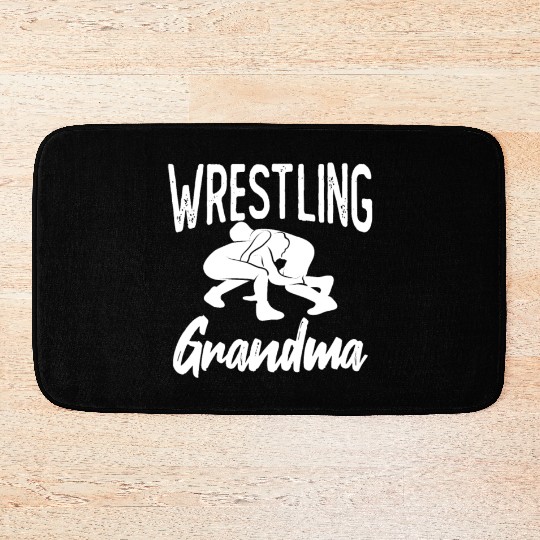 Wrestling Grandma Bath Mats