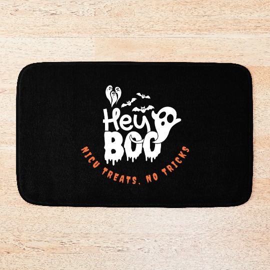 Cute NICU Halloween | NICU treats, no tricks Bath Mats