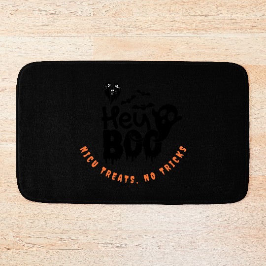 Cute NICU Halloween | NICU treats, no tricks Bath Mats