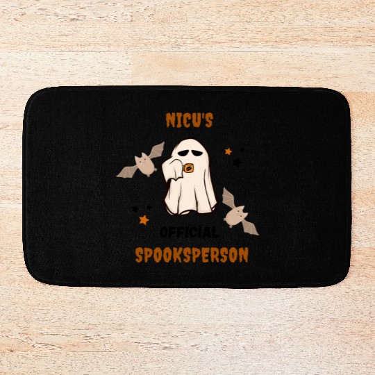Cute NICU Halloween | NICU official spooksperson Bath Mats