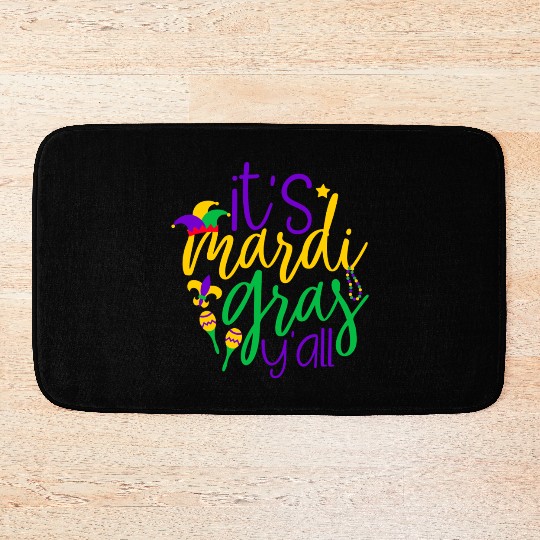It s Mardi Gras Y all Bath Mats