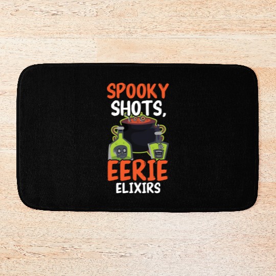 Spooky Shots Eerie Elixirs Bartender Halloween Bath Mats