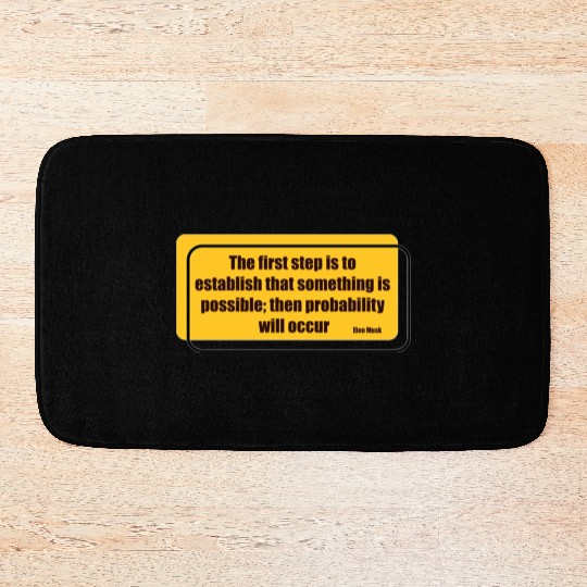 Elon Musk probability will occur 2 Bath Mats