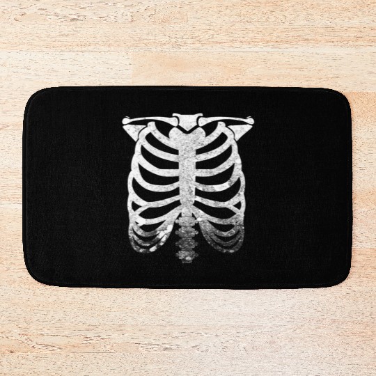 Halloween Skeleton Rib Cage Bath Mats