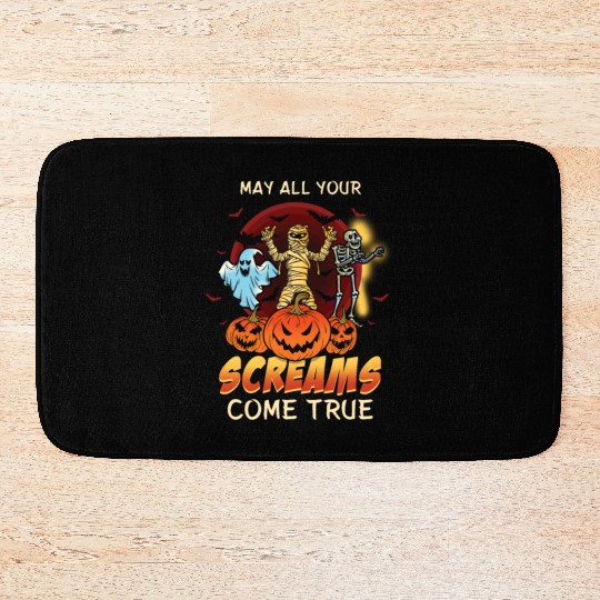 Scary Horror Monsters Lazy Creepy Halloween Bath Mats
