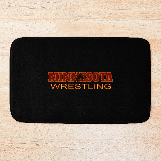 Minnesota Wrestling Freestyle Wrestler State Pride Bath Mats