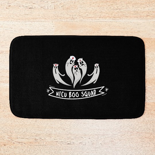 Cute NICU Halloween | NICU boo squad design Bath Mats
