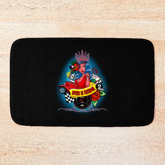 Pin up, Hot rod and Speedometer Bath Mats
