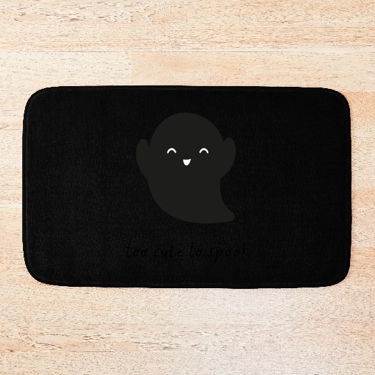 Cute NICU Halloween | Too cute to spook design Bath Mats