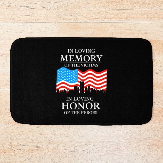911 in loving memory Bath Mats