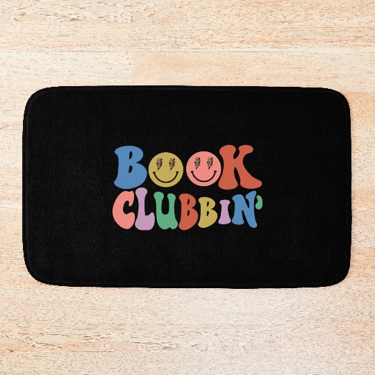 Book Clubin Librarian Literature Lover Book Nerd Bath Mats