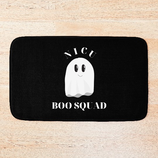 Cute NICU Halloween | NICU Boo Squad design Bath Mats