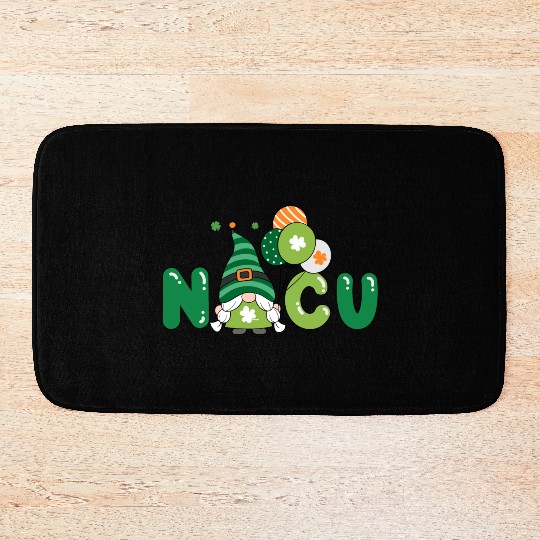 Cute NICU St. Patrick's design Bath Mats
