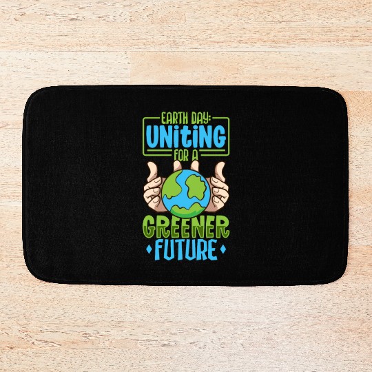 Climate Change Environmental Earth Day Planet Bath Mats