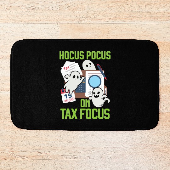 Hocus Focus on Tax Focus Accountant Halloween Bath Mats