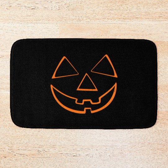 Pumpkin Head Face Lazy Halloween Pumpkin Bath Mats