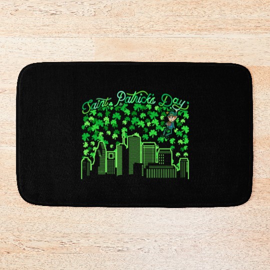 Saint Patrick's Day Houston Texas Bath Mats