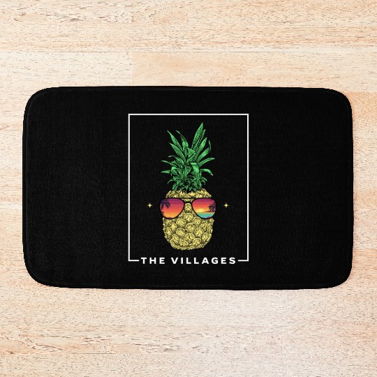 Cool Pineapple Tropical Fruit The Villages Bath Mats