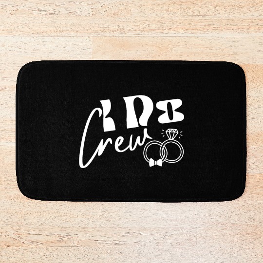 I Do Crew Bride Groom Party for Games Wedding Bath Mats
