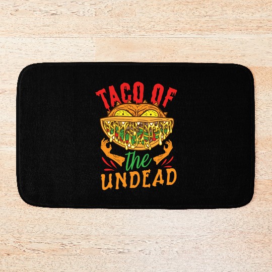 Monster Taco Horror Taco Halloween Taco Costume Bath Mats