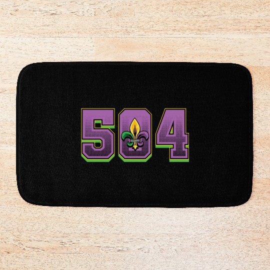504 Mardi Gras Bath Mats
