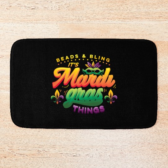 Beads & Bling It's Mardi Gras Things Bath Mats
