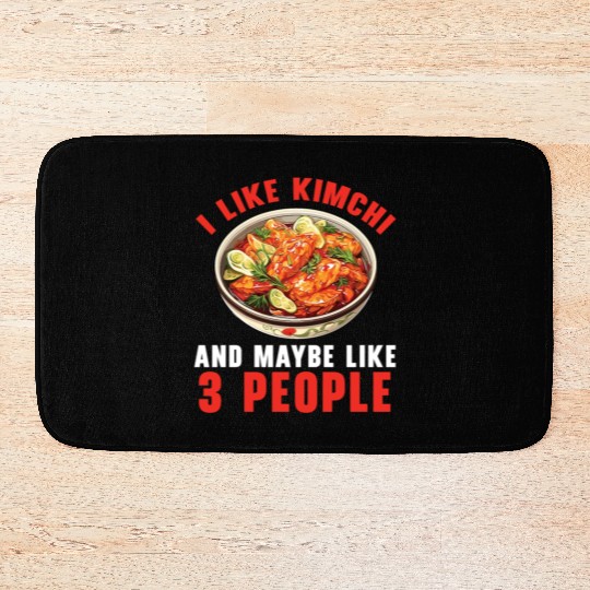 Kimchi Lover Korean Cuisine Spicy Food South Korea Bath Mats