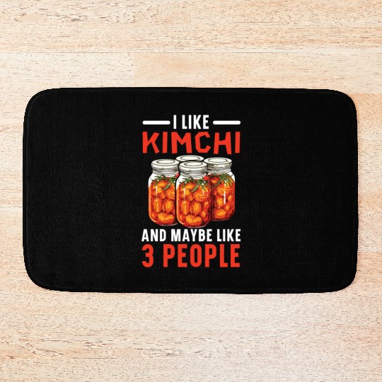 Kimchi Lover Korean Cuisine Spicy Food South Korea Bath Mats