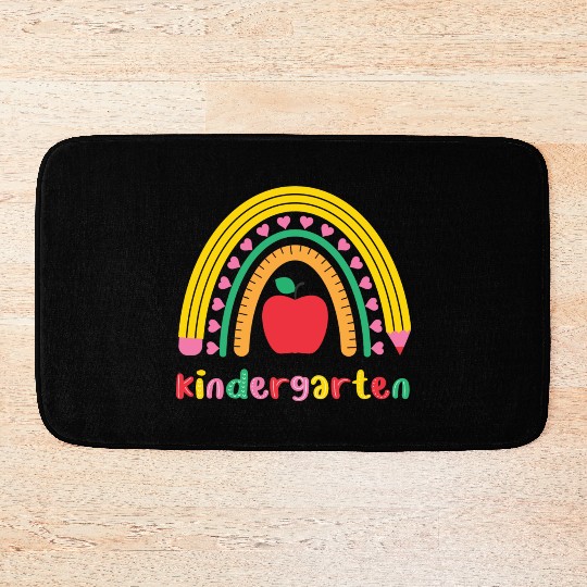Kindergarten Rainbow Girls Kids Teacher Team Bath Mats