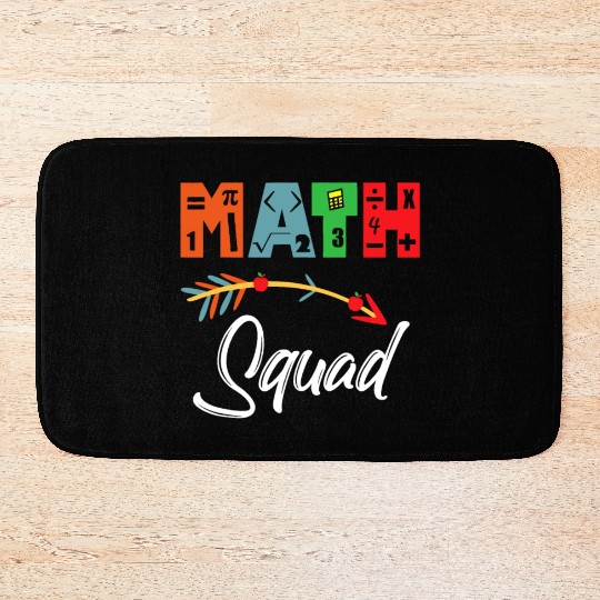 Math Squad Math Teacher Appreciation Bath Mats