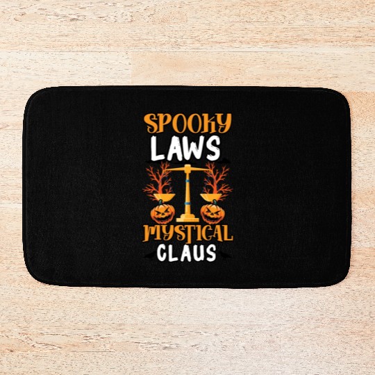 Spooky Laws Mystical Clause Scary Lawyer Halloween Bath Mats