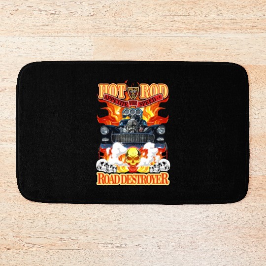 Hot Rod Road destroyer - Appetite for speed Bath Mats